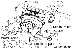 4J11 worm shaft